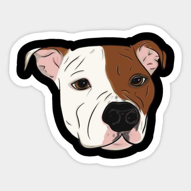 Stella the PitBull Sticker by Shea Klein